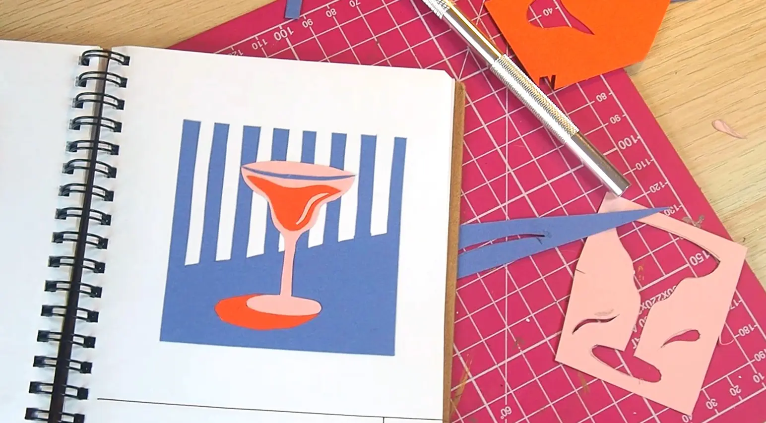 Bannière - 20 Collages en 20 jours avec du papier coloré