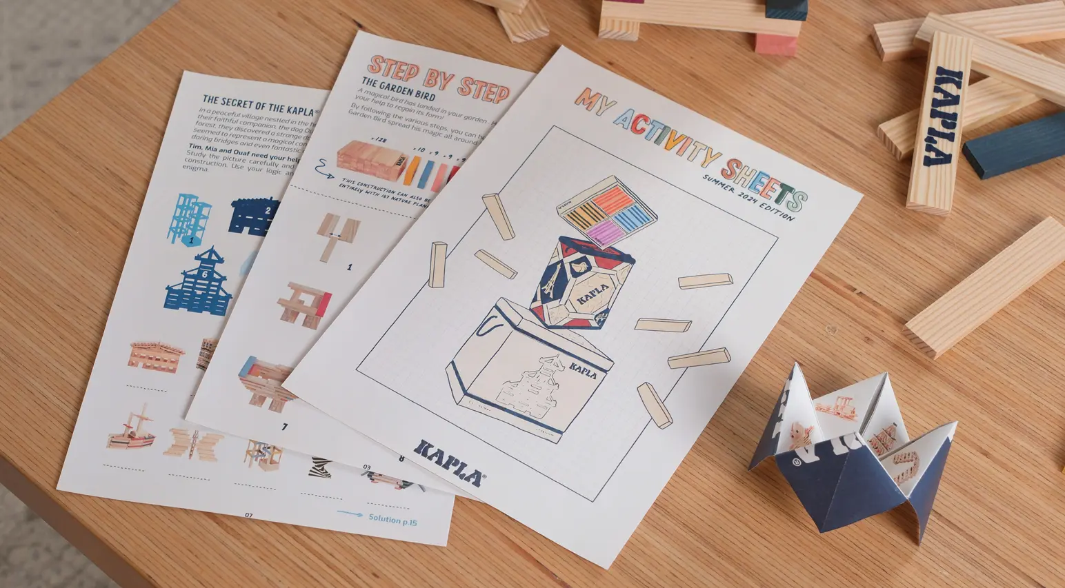 Bannière - Fiches activités KAPLA pour les enfants