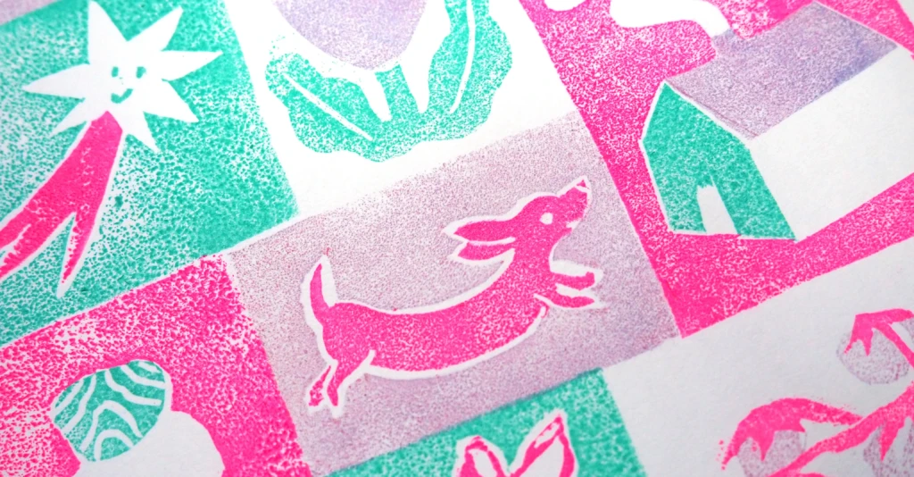 DEATILS lino inktober