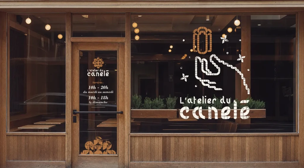 Bannière-canelé signalétique